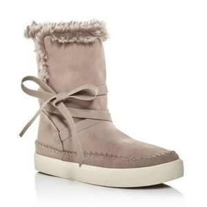 TOMS Vista Pull On Winter faux fur waterproof Boots Womens size 6.5